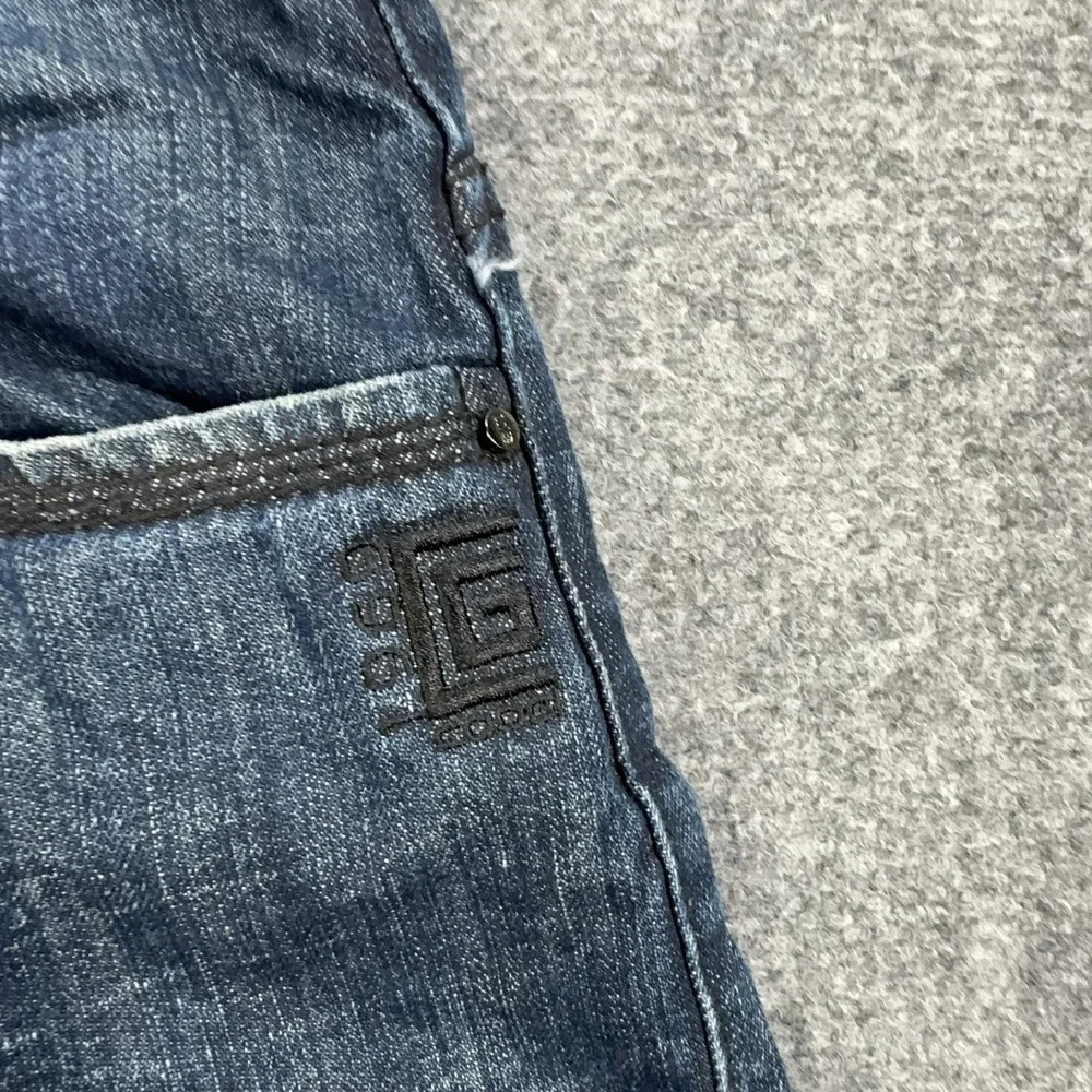 Coogi Shorts Mens 42 Blue Denim Bermuda Relaxed Fit Studded 12 Inseam‎ Pockets